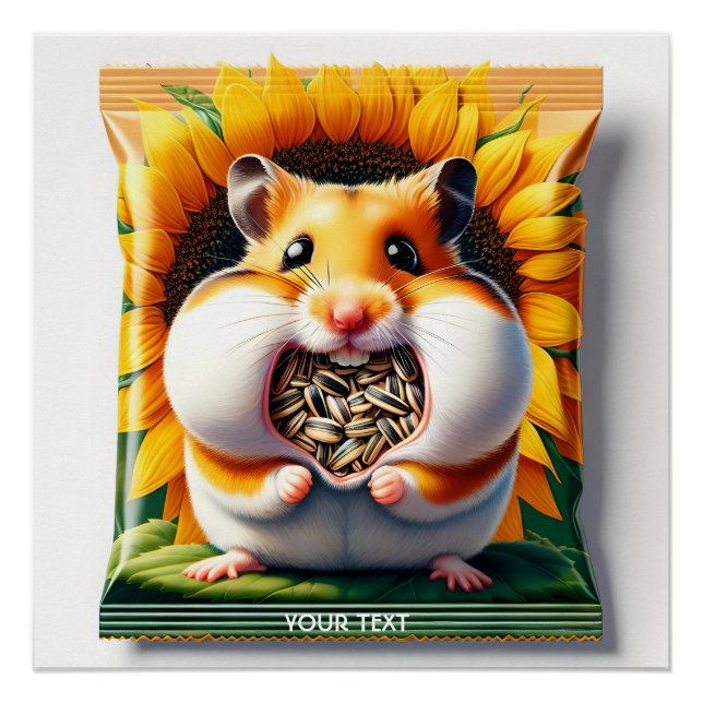 Fantasy Niedlich Packed Seeds Hamster Poster (Vorderseite)