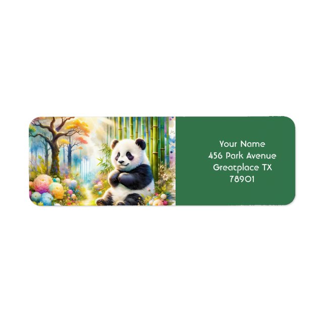 Fantasy Niedlich Panda Bamboo Forest (Vorne)