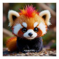 Fantasy Niedlich Panda Red Hai