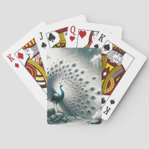 Fantasy Niedlich Peacock Rain Tree Spielkarten