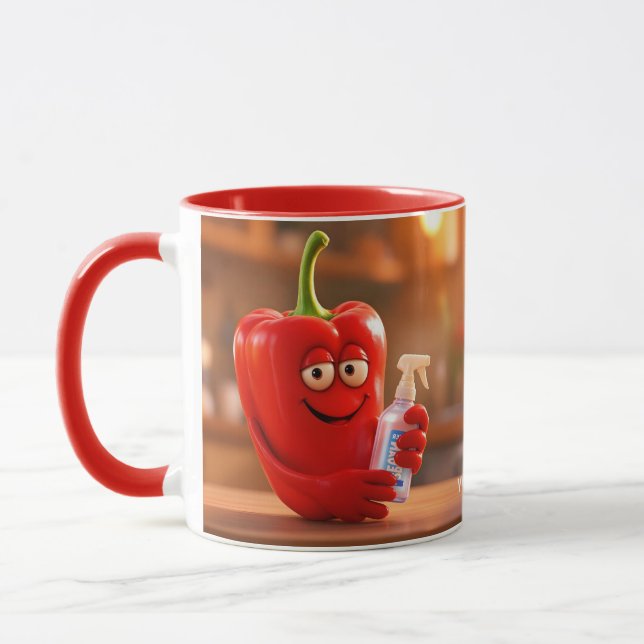 Fantasy Niedlich Pepper Spray Kitchen Tasse (Links)