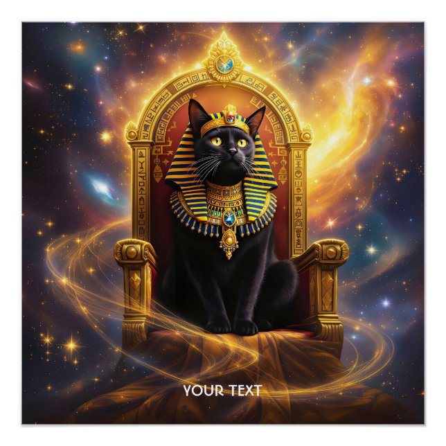 Fantasy Niedlich Pharaoh Regal Cat Poster (Vorderseite)