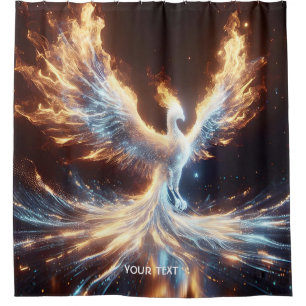 Fantasy Niedlich Phoenix Feuer Reborn Duschvorhang