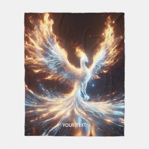 Fantasy Niedlich Phoenix Feuer Reborn Fleecedecke