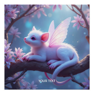 Fantasy Niedlich Pink Kreaturenwald Poster