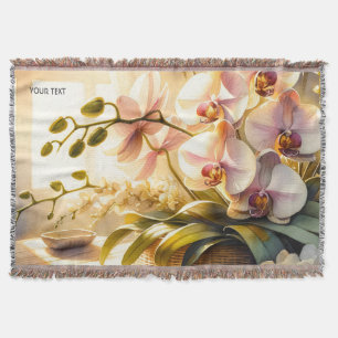 Fantasy Niedlich Pink Orchideen Wasserfarben Decke