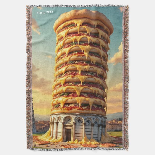 Fantasy Niedlich Pisa Tower Pizza Decke (Vorderseite Vertikal)