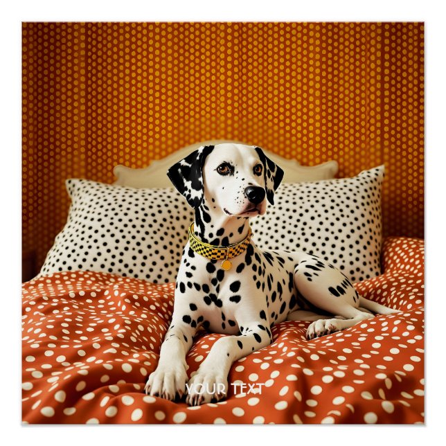 Fantasy Niedlich Polka Dog Dot Poster (Vorderseite)