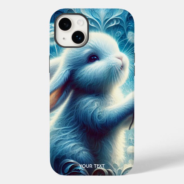 Fantasy Niedlich Rabbit Bunny Blume Case-Mate iPhone Hülle (Rückseite)