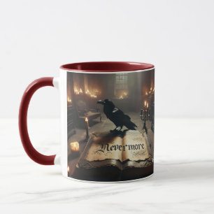 Fantasy Niedlich Raven Book Candles Tasse