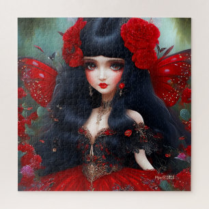 Fantasy Niedlich Red Faicess Princess Puzzle