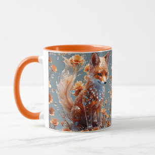 Fantasy Niedlich Red Glass Fox Tasse