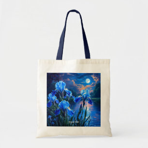 Fantasy Niedlich River Blue Irises Tragetasche