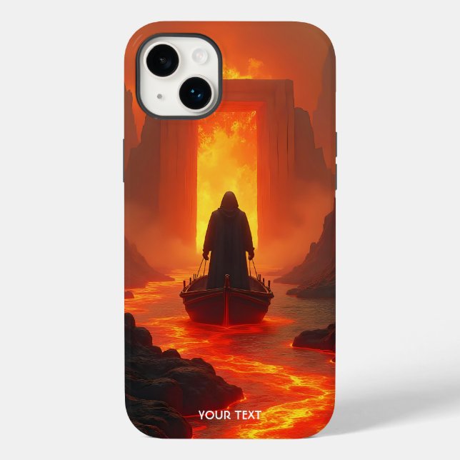 Fantasy Niedlich River Fire Man Case-Mate iPhone Hülle (Rückseite)