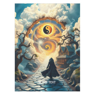 Fantasy Niedlich Road Trees Man Tischdecke