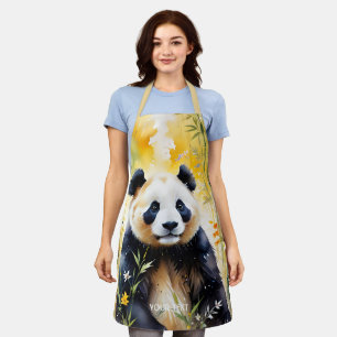 Fantasy Niedlich Sad Panda Forest Schürze