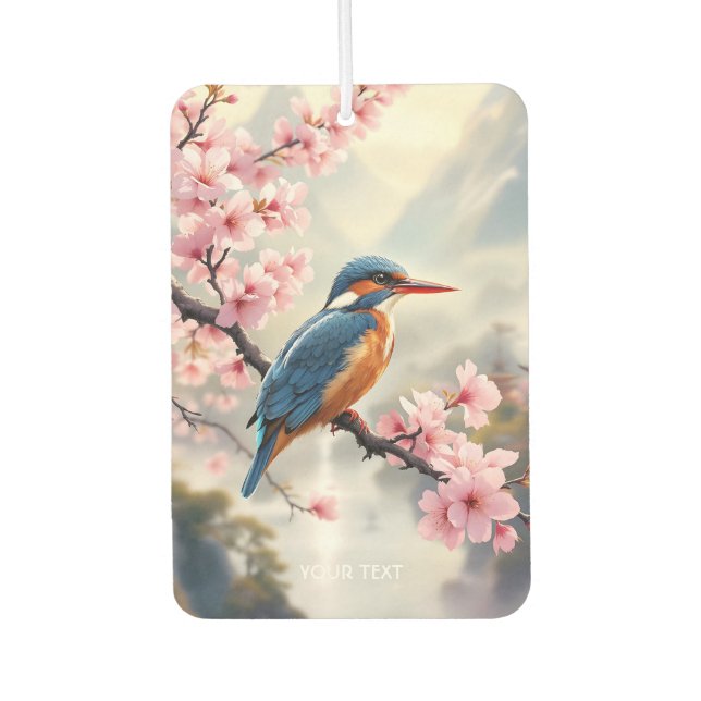 Fantasy Niedlich Sakura Bird Blue Autolufterfrischer (Vorderseite)