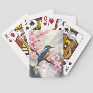 Fantasy Niedlich Sakura Bird Blue Spielkarten