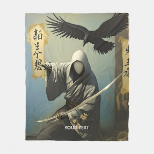 Fantasy Niedlich Samurai Katana Mask Fleecedecke