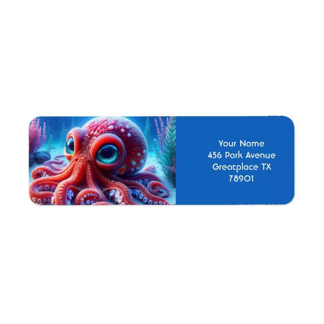 Fantasy Niedlich Sea Red Octopus (Vorne)