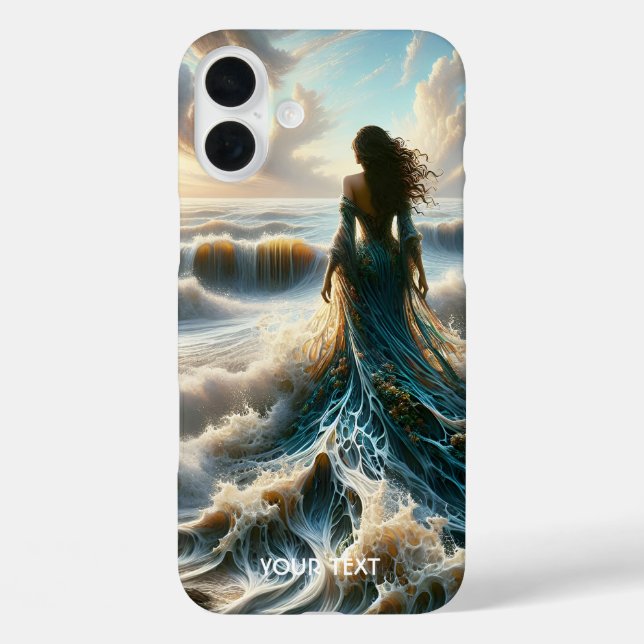 Fantasy Niedlich Sea Wave Girl Case-Mate iPhone Hülle (Rückseite)
