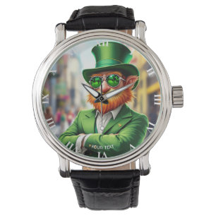 Fantasy Niedlich Sharp Dressed Leprechaun Armbanduhr