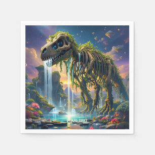 Fantasy Niedlich Skeleton Dinosaur Garden Serviette
