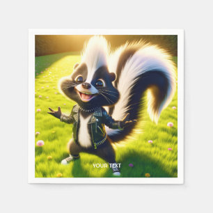 Fantasy Niedlich Skunk Punk Style Serviette