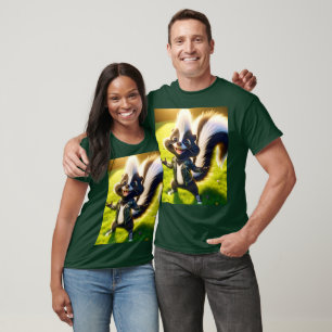 Fantasy Niedlich Skunk Punk Style T-Shirt