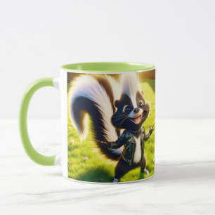 Fantasy Niedlich Skunk Punk Style Tasse