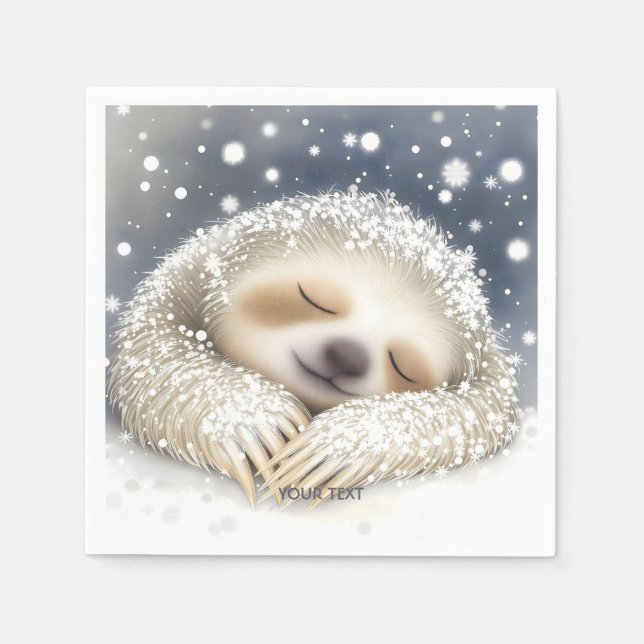 Fantasy Niedlich Sleeping Slonow Serviette (Vorderseite)