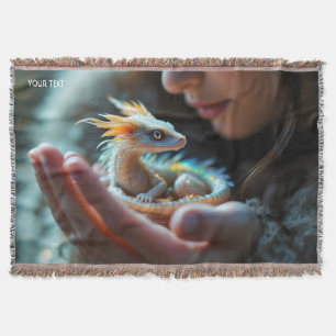 Fantasy Niedlich Small Baby Dragon Decke
