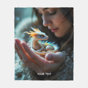 Fantasy Niedlich Small Baby Dragon Fleecedecke