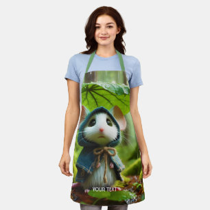 Fantasy Niedlich Small Mouse Rain Schürze