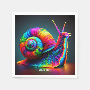 Fantasy Niedlich Snail Viele Farben Serviette