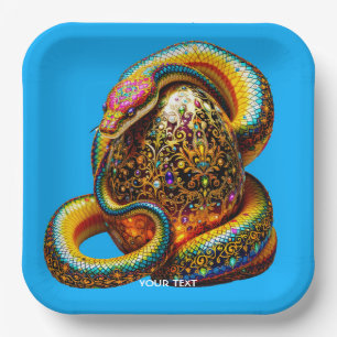 Fantasy Niedlich Snake Egg Vibranly Pappteller