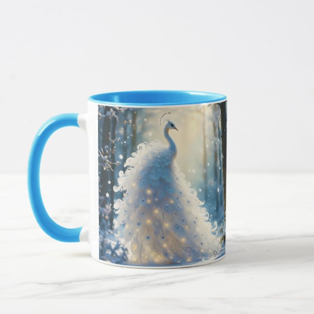 Fantasy Niedlich Snow White Peacock Tasse (Links)