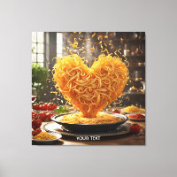 Fantasy Niedlich Spaghetti Herzplatte