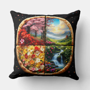 Fantasy Niedlich Spring Delicate Pizza Kissen