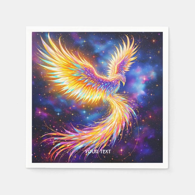 Fantasy Niedlich Starlight Phoenix Space Serviette (Vorderseite)