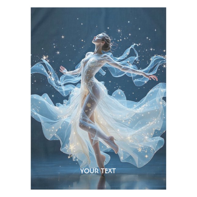 Fantasy Niedlich Stars Lady Dancing Tischdecke (Vorderseite)