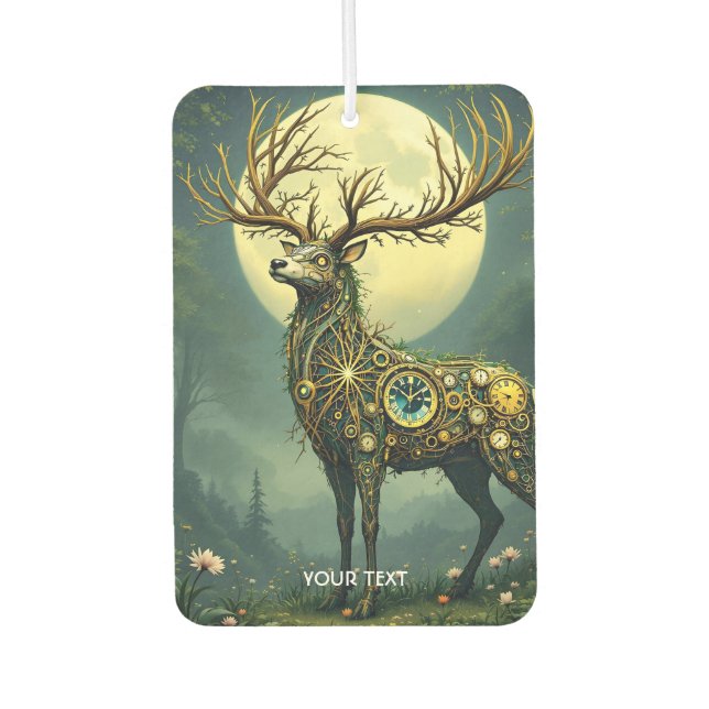 Fantasy Niedlich Steampunk Deer Forest Autolufterfrischer (Vorderseite)