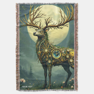Fantasy Niedlich Steampunk Deer Forest Decke