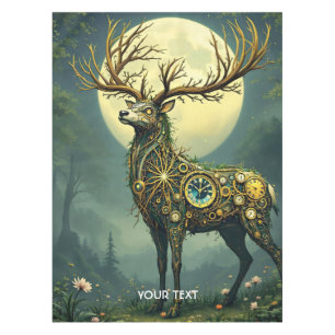 Fantasy Niedlich Steampunk Deer Forest Tischdecke