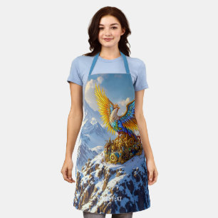 Fantasy Niedlich Steampunk Mountains Phoenix Schürze