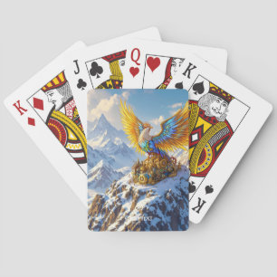 Fantasy Niedlich Steampunk Mountains Phoenix Spielkarten