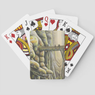 Fantasy Niedlich Stone Hand Bridge Spielkarten