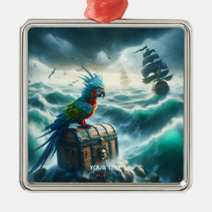 Fantasy Niedlich Storm Sea Pirates Ornament Aus Metall