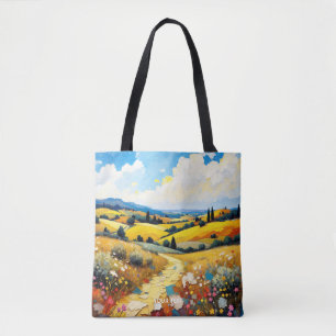 Fantasy Niedlich Summer Landschaft Impasto
