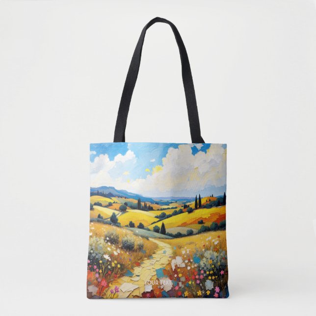 Fantasy Niedlich Summer Landschaft Impasto (Vorderseite)